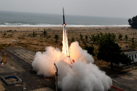 India launches its first rocket of its own design
