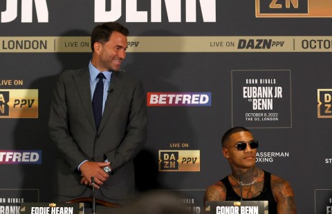 Eddie Hearn feels that he and Conor Benn have been "shafted" regarding a negative drug test
