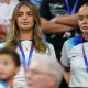 Sasha Attwood, Georgia Irwin and Paige Milian cheer on England boys in World Cup