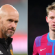 Erik ten hag make Jude Bellingham their top midfield target ahead of Frenkie de Jong