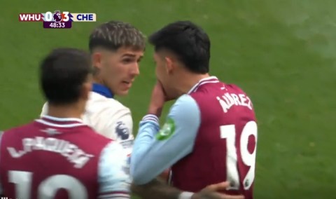 Edson Alvarez threatened Enzo Fernandez during West Ham defeat