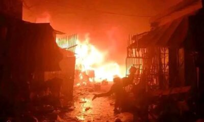 Traders lament as fire destroys 40 shops in Oyo State