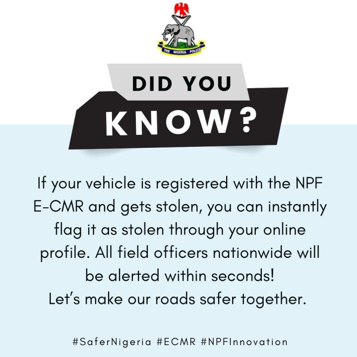 No more stopping to check papers’, police reveal NPF E-CMR benefits