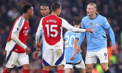 Ian Wright labels Erling Haaland a ‘coward’ after key incident in Arsenal clash