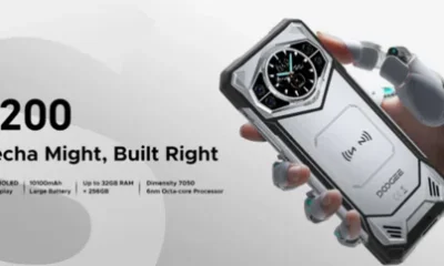 DOOGEE S200 debuts as rugged Android 14 smartphone with Mecha Design