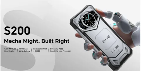 DOOGEE S200 debuts as rugged Android 14 smartphone with Mecha Design