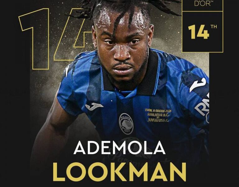 Ballon d’Or 2024: Ademola Lookman ranks 14th