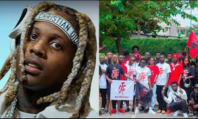 American rapper Lil Durk's fans in Ghana take to the streets to call for his release