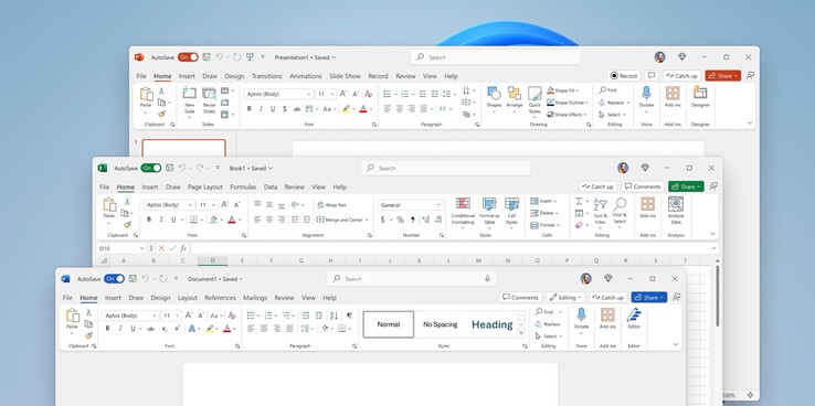 Microsoft Office 2024 erhält ein überarbeitetes Design.