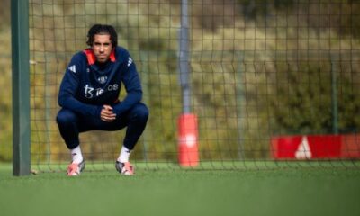 Ruud van Nistelrooy updates Leny Yoro injury after Manchester United defender is pictured in training