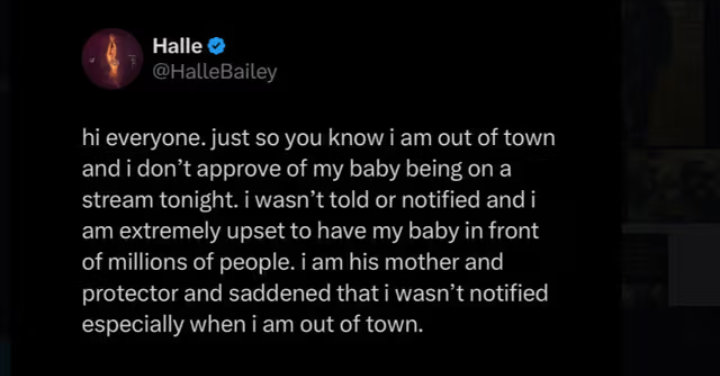 Halle Bailey's post